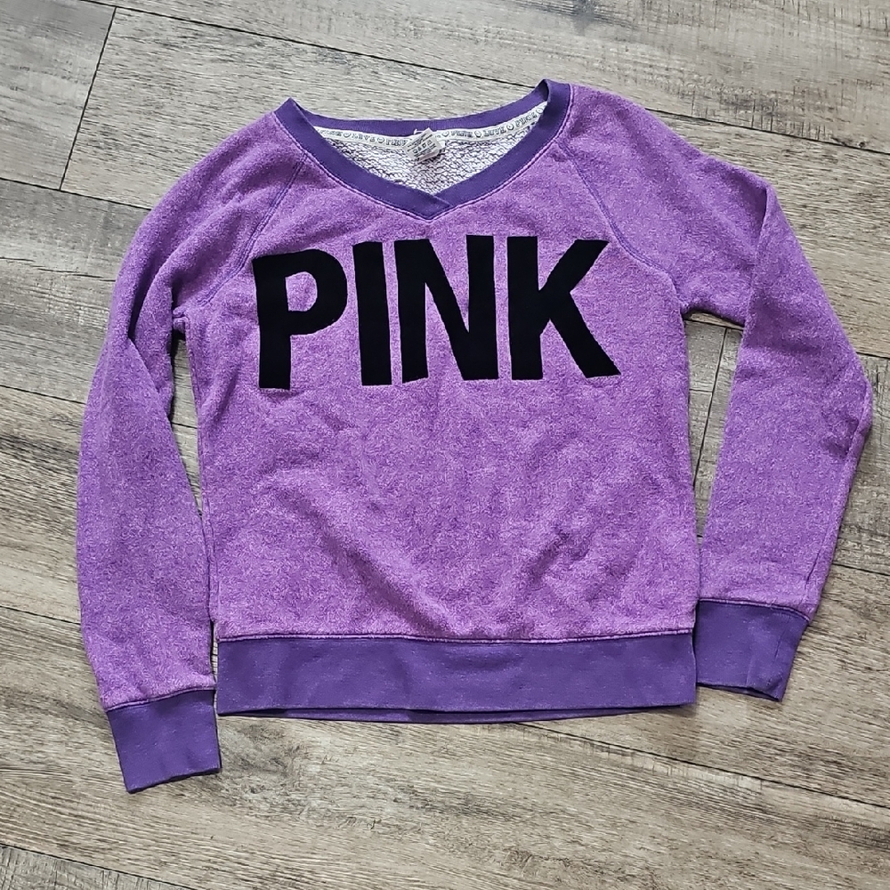 PINK Victoria's Secret Lavender V-Neck Sweater